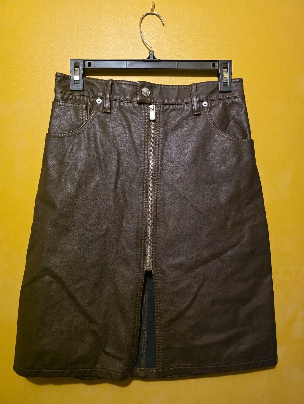 Free People Faux Leather Skirt.